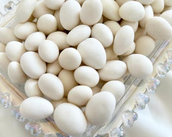 Christening almonds, almond candy, almond dragee, wedding, white sugar almonds, guest gift, sugared almond, baptism, engagement, baby shower, baby