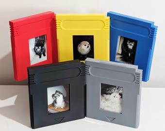 Marco y almacenamiento para Instax Polaroid / Cartucho para Game Boy Color / Retro