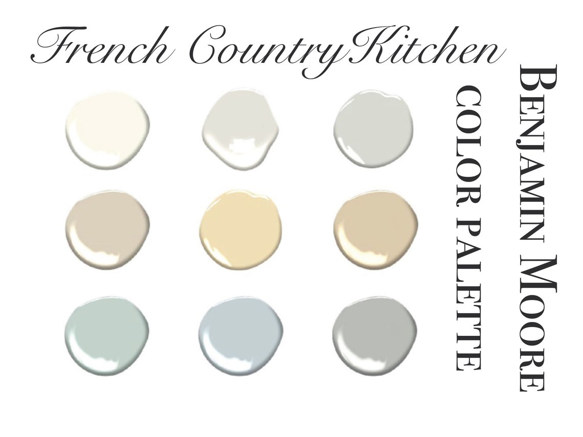 French Country Colors Benjamin Moore Paint Color Palette Etsy
