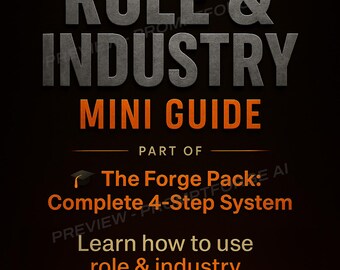 ETSY Mini Guide – Role & Industry Step (4-Step Prompting System)