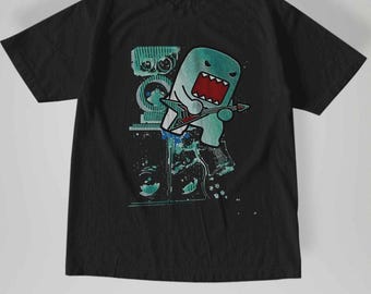 Y2k-inspired Domo Guitar T-shirt
