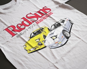 Initial D RedSuns akagi RX7 Keisuke Takahashi T-shirt