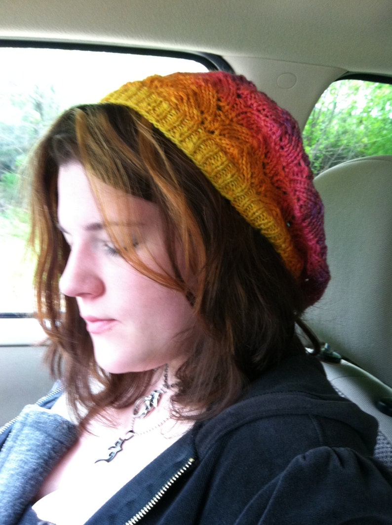 Fill in the Blank Slouchy Hat Knitting PATTERN image 2