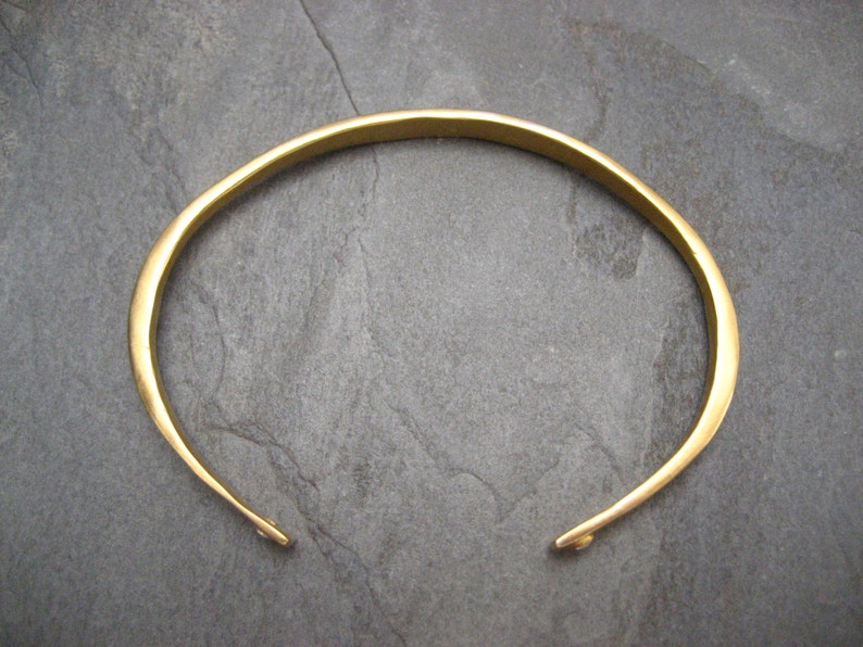 Cuff bracelet, gold open bangle, cubic zirconia, stacking bracelet, bezel setting, cuff with stones image 5