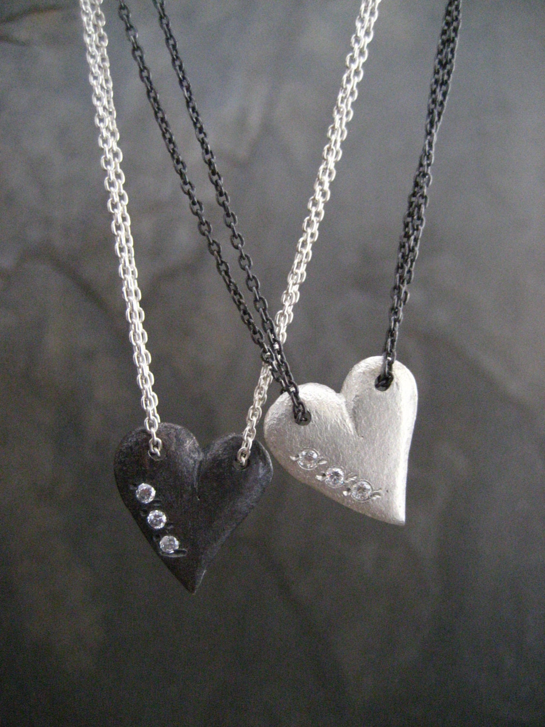 ★ROSEMONT★ Silver Heart Necklace RC24B29E BIG HEART NECKLACE / SILVER – The Good Statement