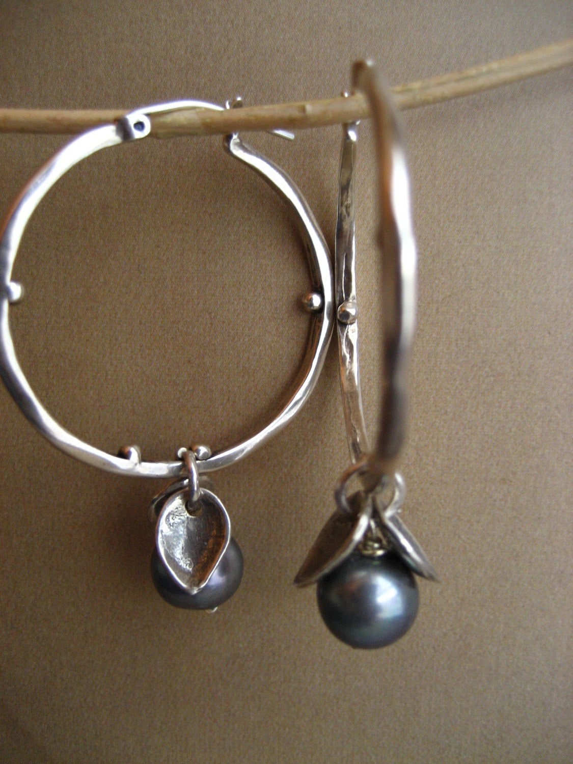 Freshwater Pearl Shephard Hook Earrings Sterling Silver main image 0