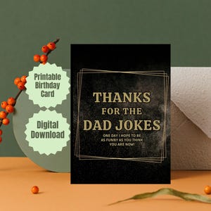 Blague papa carte imprimable pour la fête des pères carte noire de fille mon papa carte de fils carte papa moderne à télécharger carte d'anniversaire cool beau-père