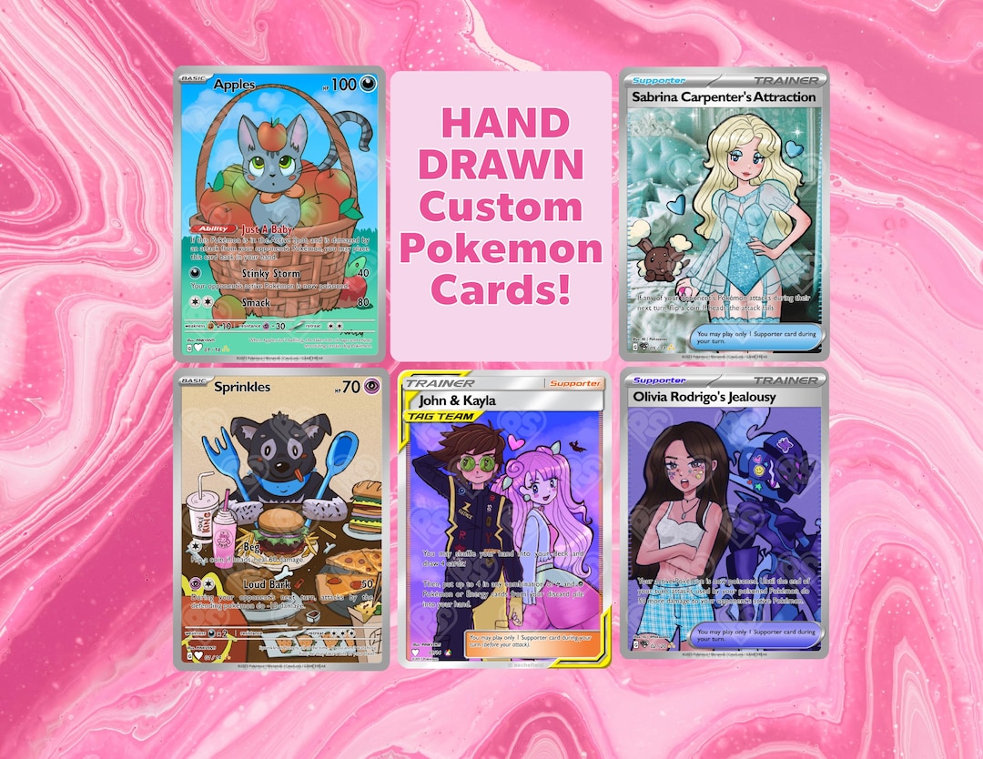 Custom Pokemon Maker Custom FULL ART Pokemon Card - Etsy
