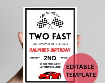 Dos invitaciones de cumpleaños rápidas