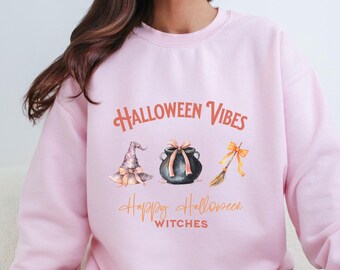 Sudadera con ambiente de Halloween, Feliz Halloween brujas, Temporada de sustos brujas