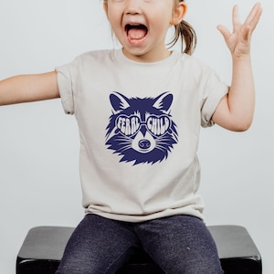 Feral Child Raccoon Toddler Tee - Playful Graphic T-Shirt