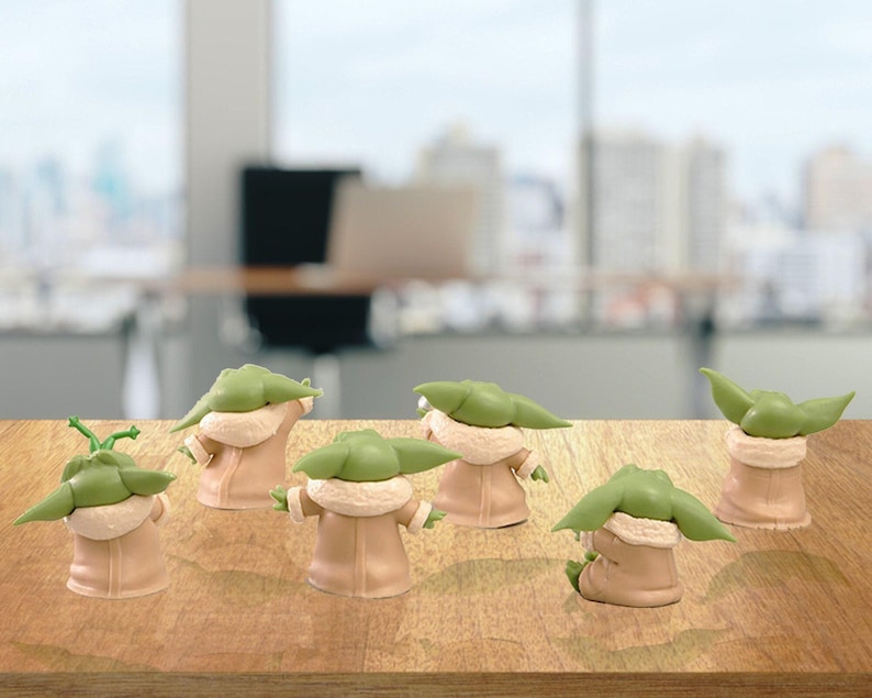 Set of 6pcs Funny Baby Yoda Figures, Grogu Figures, Yoda Mini Action Figure, Perfect Gift for Baby Yoda Lovers, Toy Figurine. image 3