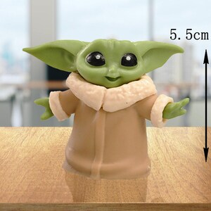 Set of 6pcs Funny Baby Yoda Figures, Grogu Figures, Yoda Mini Action Figure, Perfect Gift for Baby Yoda Lovers, Toy Figurine. image 2
