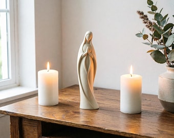 Virgin Mary Statue, Our Lady Figurine, Catholic Altar Decor, Religious Prayer Ornament, Modern Statue & Figurine, Catholic Altar Figurine