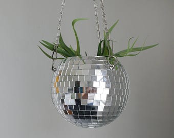 Discokula växthängare, hängande väggkruka, discokula växter glitterkula blomkruka, discokula växtkruka