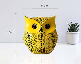 New Yayoi Kusama, Wave Point Pumpk, Abstract Statue, Ornaments Room Decor, Resin Figurine, Desk Adornment, Home Decoration Modern.