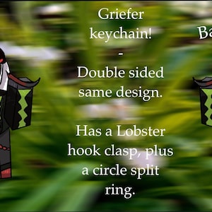 Roblox Blocktales Griefer, porte-clés 3''(76,2 mm) double face même design !