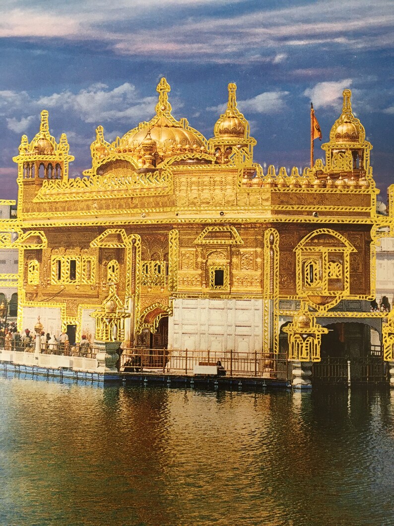 Vintage Golden Temple Print | Etsy