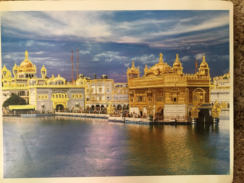 Vintage Golden Temple Print | Etsy