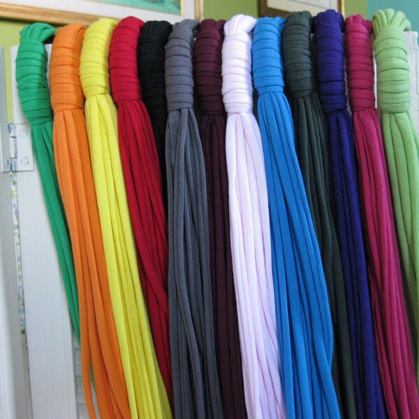 CLOSE OUT SALE!  Only 7.50 each!  Upcycled T-shirt scarf necklace - infinity scarf handmade from upcycled cotton