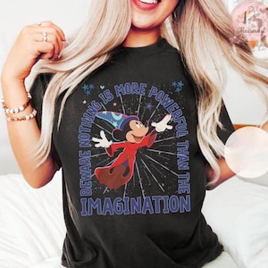 Disney Fantasmic Mickey Sorcerer T-Shirt, Crop Top, Imagination Collection, Perfect for Disney Fans, Hollywood Studios Trip, Magic Kingdom