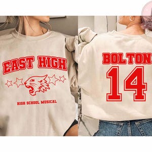 Disney High School Musical The Series East High Troy Bolton T-Shirt, Crop Top, Disney Channel Collection, Perfect for Musical Fans