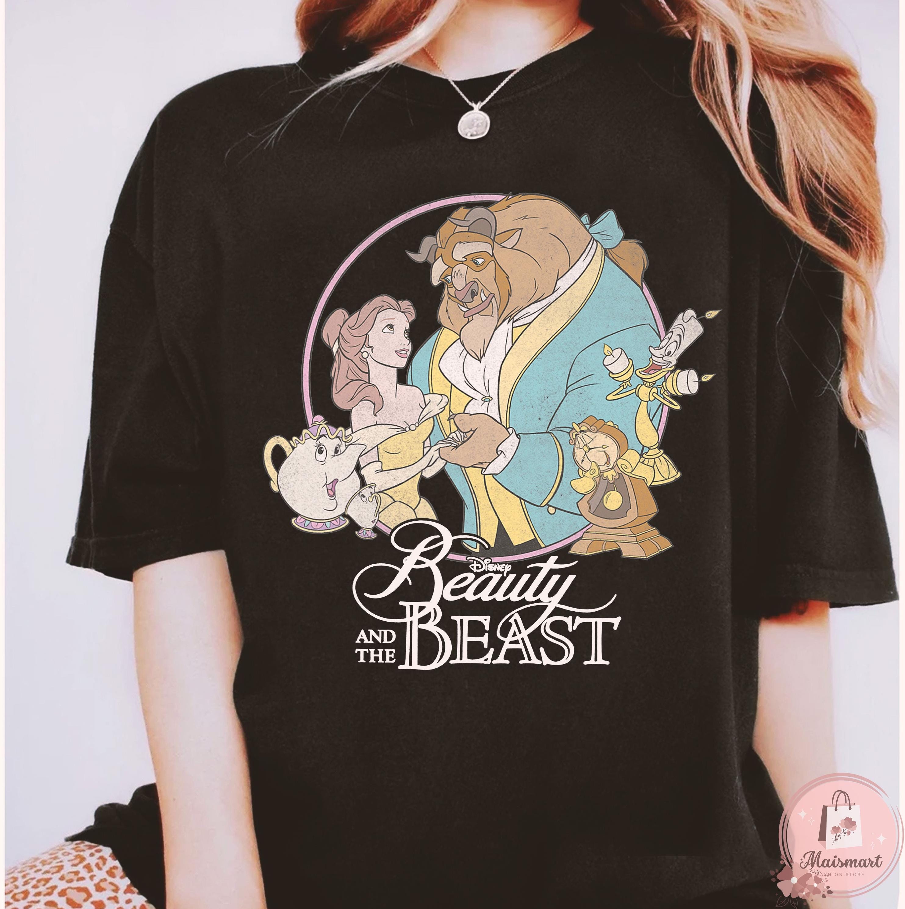 Retro 90s Disney Beauty and the Beast Tee, Kid Shirt, Classic