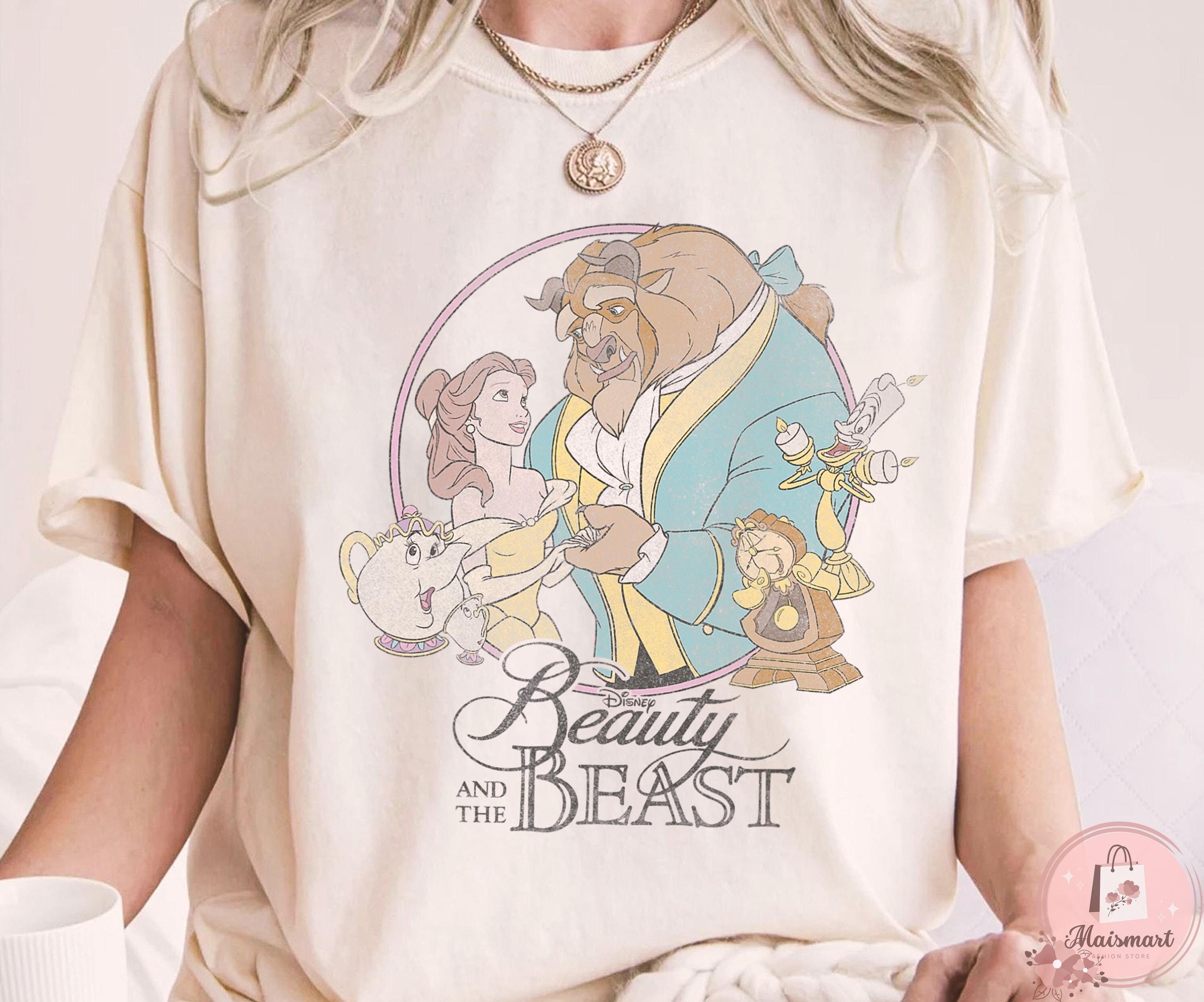 Retro 90s Disney Beauty and the Beast Tee, Kid Shirt, Classic