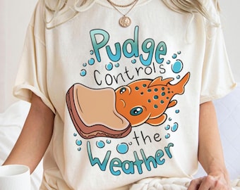 Camiseta "Pudge Controla el Clima", regalo de cumpleaños de Disney, camiseta familiar a juego de Disneyland, camiseta de Lilo y Stitch del Reino Mágico