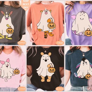Disney Winnie the Pooh Ghost T-Shirt, Crop Top, Spooky Halloween Collection, Cute Disney Halloween Tee, Winnie the Pooh Ghost , Retro 90s