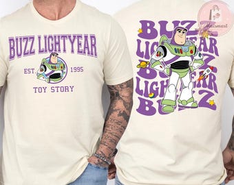 Camiseta de Toy Story de Buzz Lightyear (1995), top corto, camiseta de Disneyland, Infinito y más allá, viaje familiar, camiseta de la película Disney