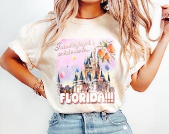 Retro Florida Est 1971 T-Shirt, Disney Magic Kingdom Design, Take Me To Florida Shirt, Vintage Sunshine State Tee, Disney Castle Gift