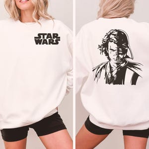 Retro 80s Anakin Skywalker Tee, Crop Top, Dark Side Collection, Darth Vader Inspired Shirt, Star Wars Movie Gift, Sith Lord Design