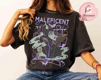 Maleficent T-Shirt, Kid shirt, Retro Disney Villains Collection, Sleeping Beauty Old School Poster Design, Perfect for Disney Fans