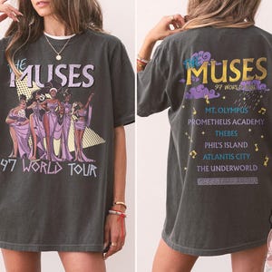 Disney Hercules The Muses Tee, Crop Top, Retro 90s World Tour Shirt, Vintage Disney Girl Trip Design, Diva Song Concert T-Shirt, Muses Fan