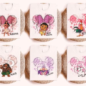 Princess Moana 2 T-Shirt, Crop Top, Disney Hei Hei and Pua Design, Perfect for Disney Fans, Matching Family Shirt, Maui Birthday Gift
