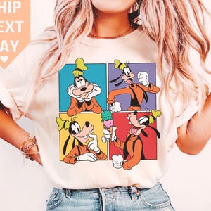 Retro 90er Jahre Disney Goofy T-Shirt, Crop Top, eine Goofy Filmsammlung, Magic Kingdom Design, Disney Hundeshirt, Vintage Disneyfigur Geschenk