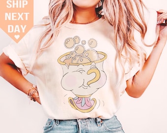 Beauty and the Beast Chip T-Shirt, Kid shirt, Disneyland Collection, Disney Cute Shirt, Disneyworld Gift, Classic Movie Design.