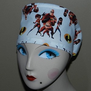 The Incredibles  European Style  Surgical Scrub Cap with Toggle