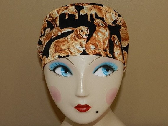 golden retriever scrub cap