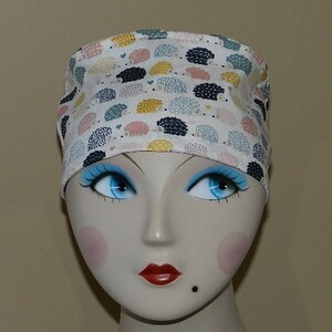 Prickels   Euro Surgical Scrub Cap with Toggle/Medical ScrubCap/OR/RN Scrub Hat/Lotus Scrub Cap/Woman Surgiecap/Vet Scrubhat