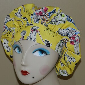 Dog Walkers  Band Bouffant Surgical Cap BakersCap/Anesthesist Scrub Cap/Vet Scrub hat/OR/RN Scrub Cap/Dental Scrub Cap