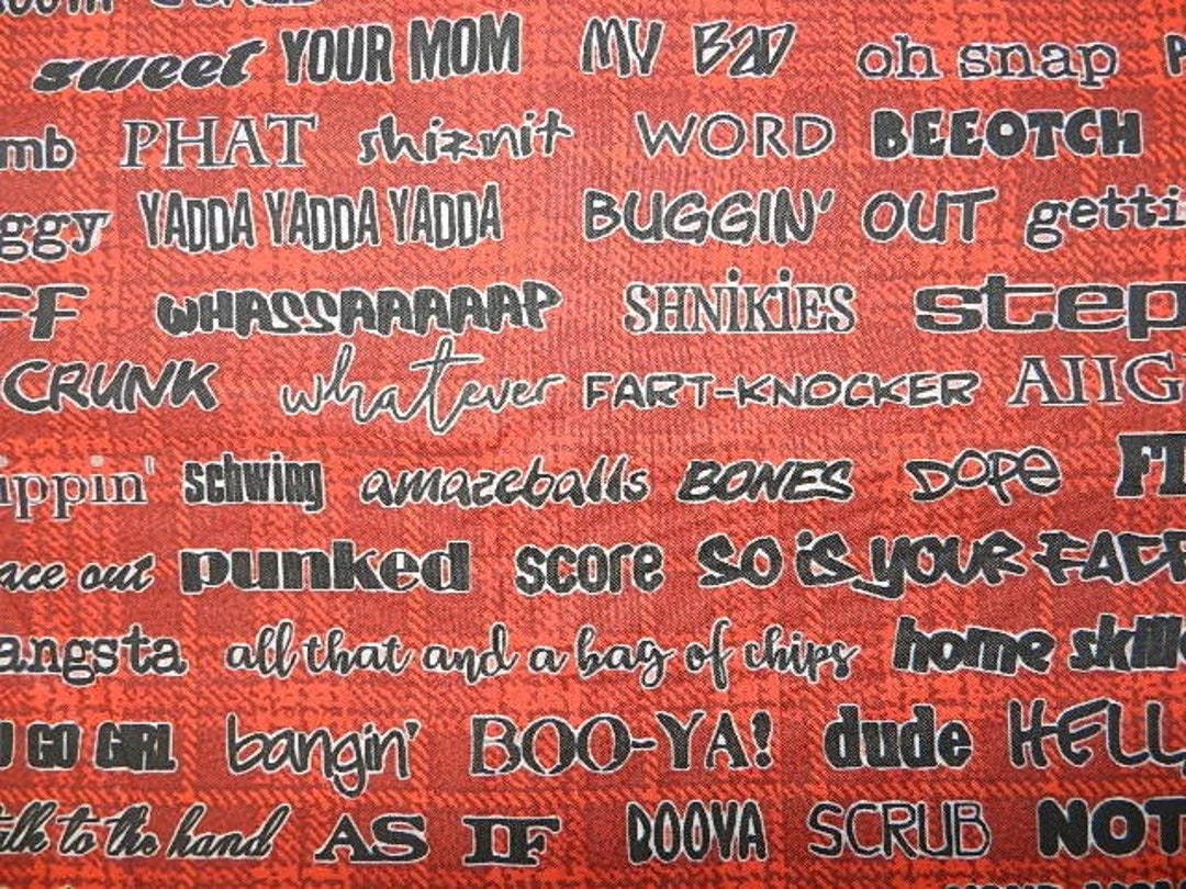 Kids of the 90's Slang European Surgical Scrub Cap With Toggle Food