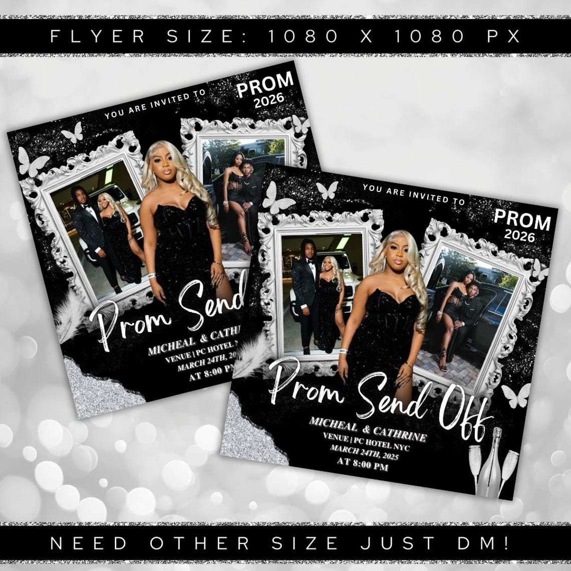 Prom Send off Flyer, DIY Prom Queen Flyer, Prom Send off Event, Prom ...