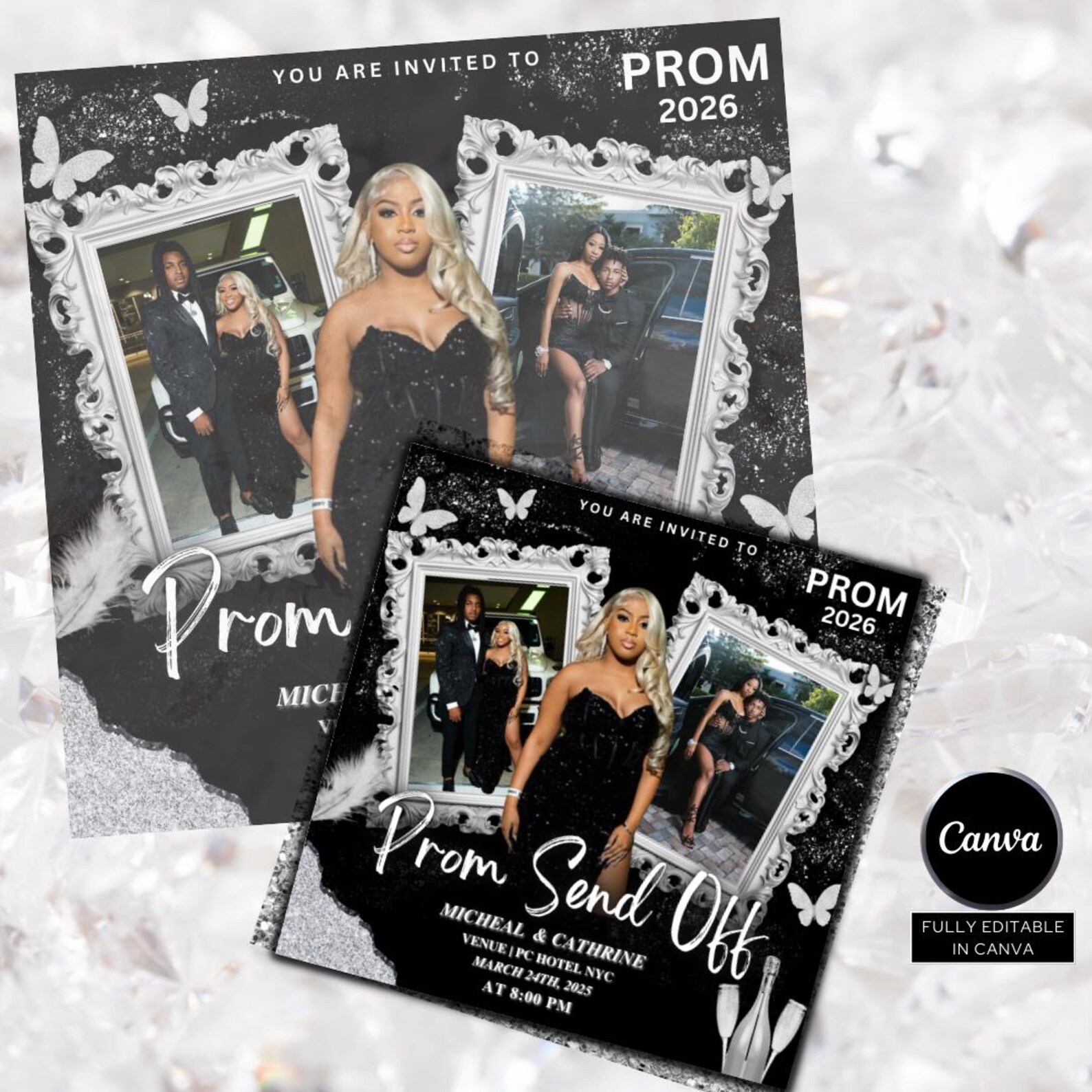 Prom Send off Flyer, DIY Prom Queen Flyer, Prom Send off Event, Prom ...