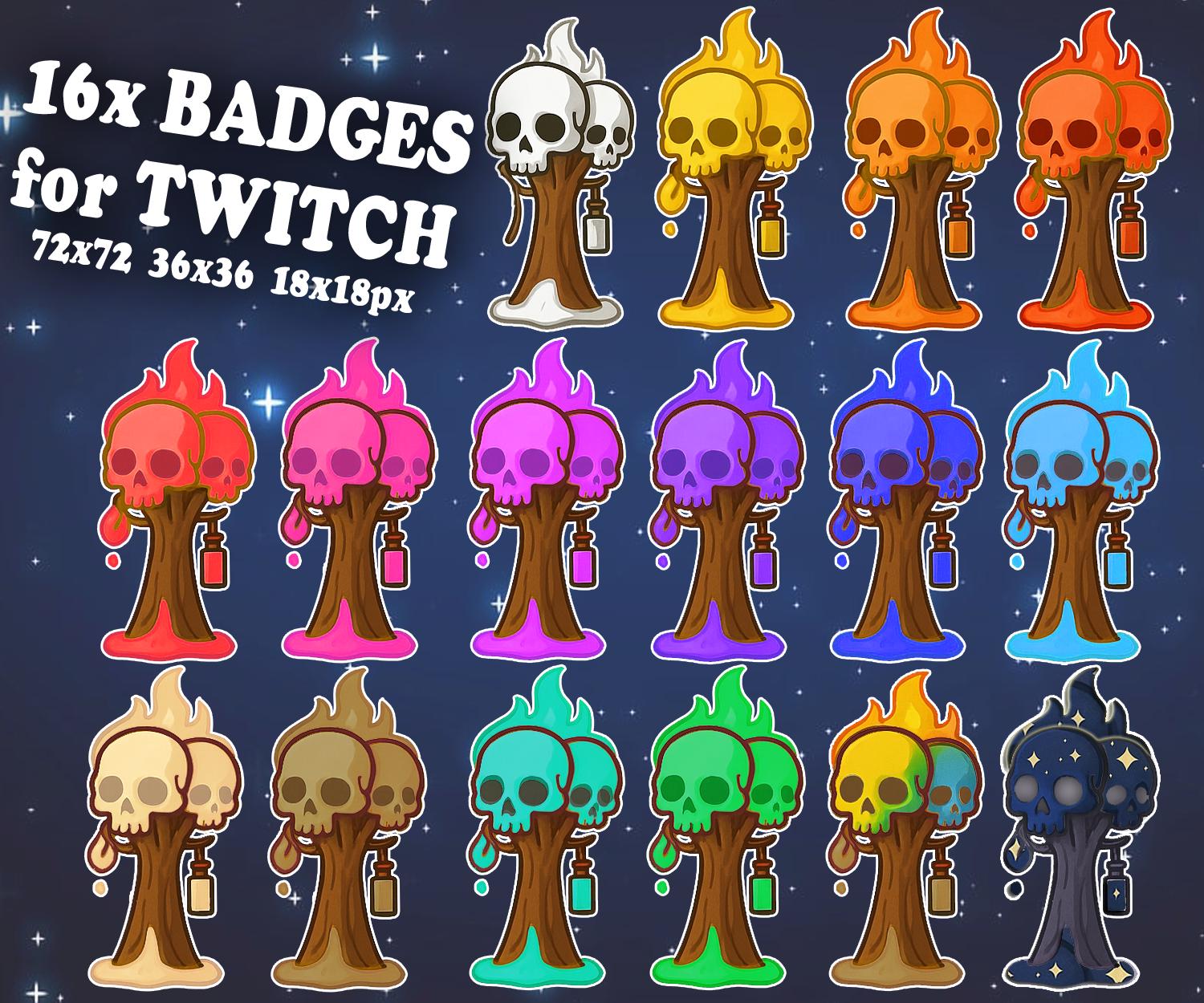 16x Twitch BADGES Object | Dead by Daylight