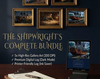 Discipline Tracker | Stoic Digital Planner for Men | ADHD Focus Journal | Dark Mode GoodNotes Template | Printable Logbook + Wall Art