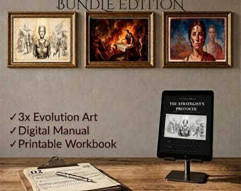 Monk Mode Field Manual: Tactical Focus Protocol | Stoic Discipline Journal & ADHD Planner for Men | CBT Mindset Training PDF