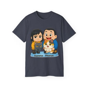 Cute Cartoon Character Tee, Unisex Ultra Cotton T-Shirt, Gifts for Cat Lovers, Kawaii Style Merch, Fun Casual Wear