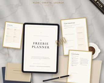 Freebie Planner Printable, Opt In Freebie Ideas Workbook, Planner Freebie Template for Digital Planning Freebies, Undated US Letter & A4 PDF